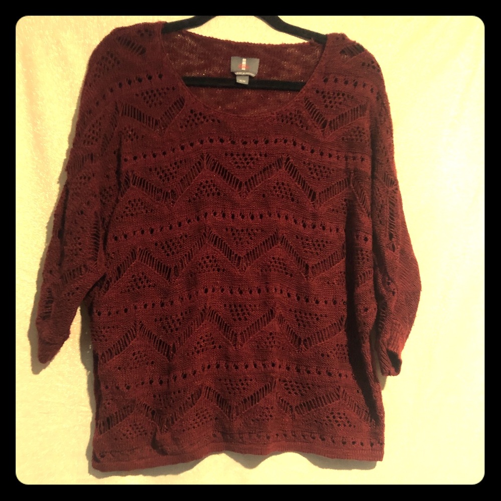 Buffalo jeans burgundy sweater